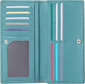 GOIACII Wallets for Women RFID Blocking Ultra Slim Leather Credit Card Holder Clutch by GOIACII