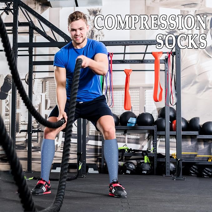 WITHYOU Compression Socks 15-20 mmHg is Best Athletic for Men & Women Running Flight Travel Nurses Pregnant - Image 2