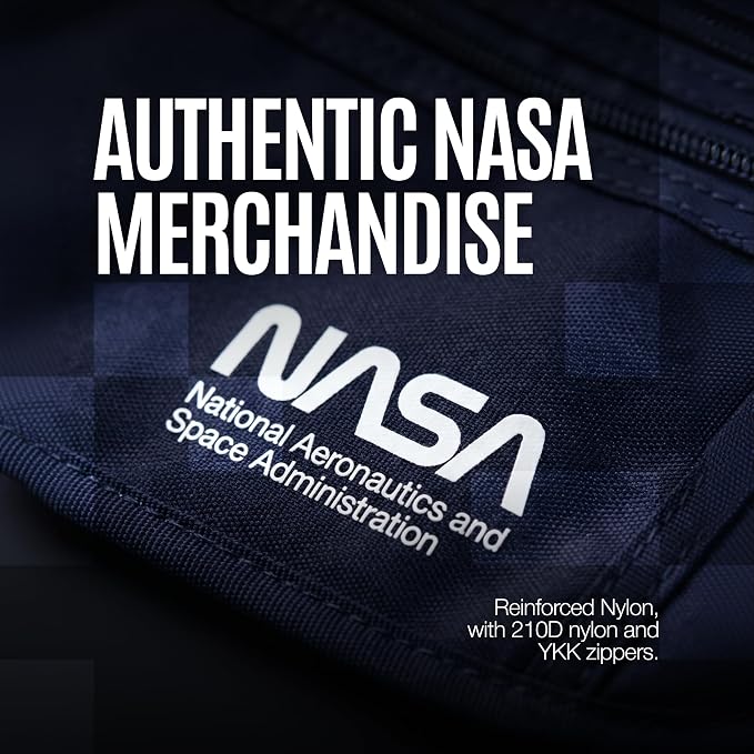 NASA Money Belt with RFID-Secured Passport Protection (Stellar Blue) | Concealed Carry | Genuine NASA Insignia | RFID Blocking | YKK Zippers | Breathable Mesh | Key Carabiner - Image 7