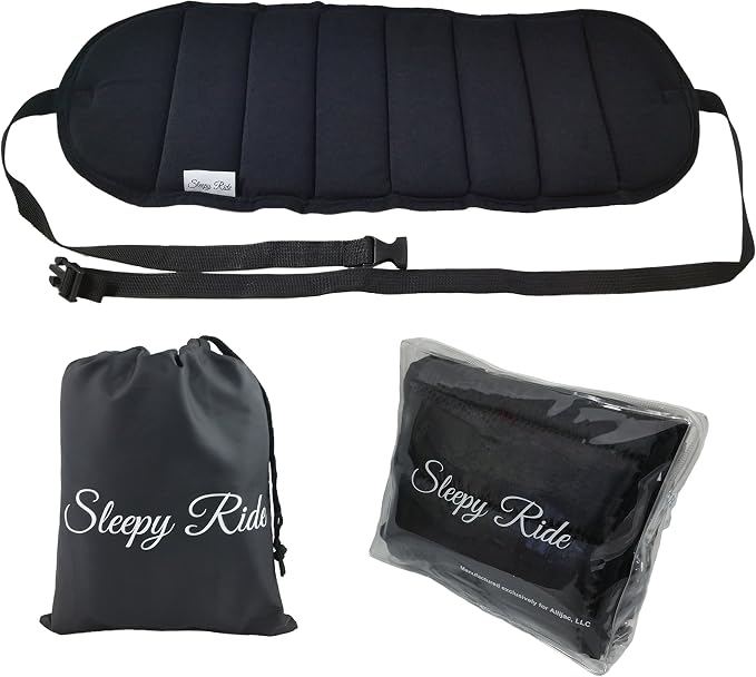 Sleepy Ride - Airplane Footrest Made with Premium Memory Foam - Airplane Travel Accessories - Helps to Prevent Swelling and Soreness - Provides Comfort for Shorter Legs (Jet Black) - Image 3