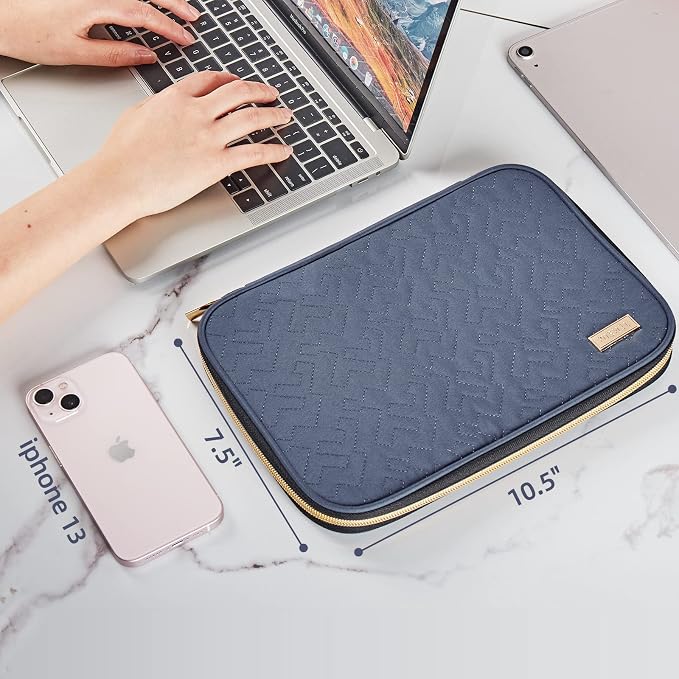 NISHEL Travel Cord Organizer, Electronic Cable Accessories Storage Bag | Bag for chargers, cables, phones, hard drives, USB devices and SD cards, ideal for travel and daily use, Aegean-Blue - Image 6