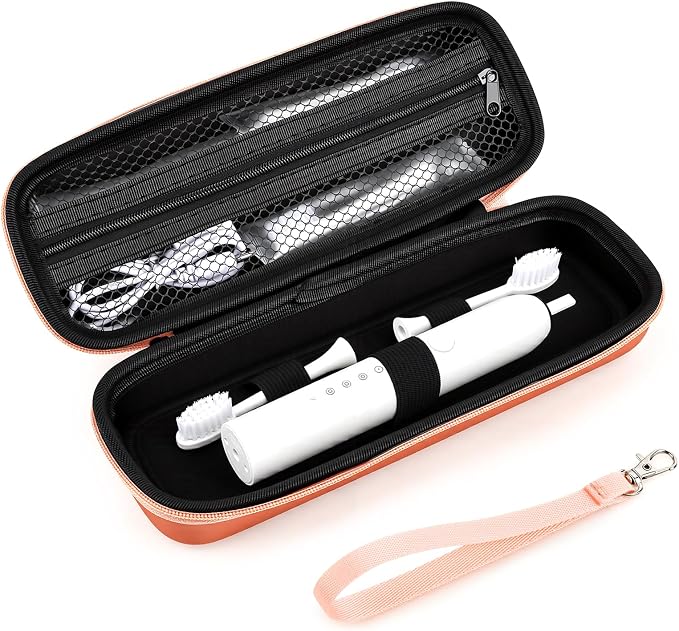 Hooqict Toothbrush Travel Case for Oral-B/Oral-B Pro/iO Electric Travel Toothbrush Case Holder with Mesh Pocket Cover Protection for Traveling, Camping, School, Business by Hooqict