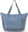 Baggallini Carryall Expandable Lightweight Travel Tote 22" Packable Folding Compact Nylon Washable Weekender w/Luggage Sleeve by baggallini