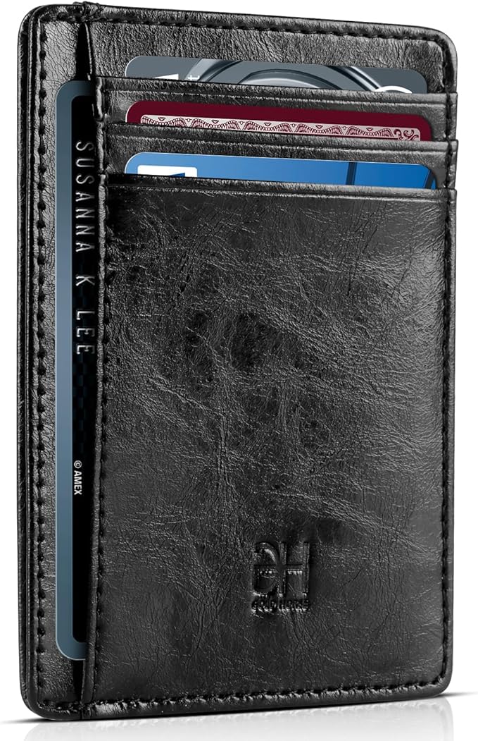 GH GOLD HORSE Slim RFID Blocking Card Holder Minimalist Leather Front Pocket Wallet for Women | Slim by GH+GOLD+HORSE