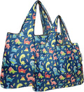 allydrew Large Foldable Tote Nylon Reusable Grocery Bags by allydrew