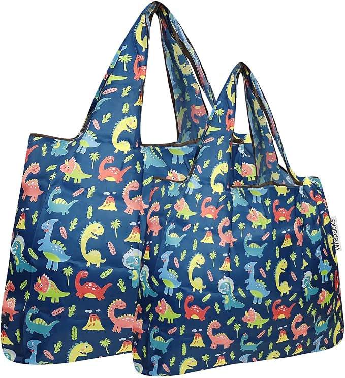 allydrew Large Foldable Tote Nylon Reusable Grocery Bags by allydrew