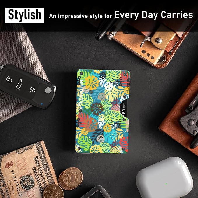 Lenvoten Upgraded Hinged Minimalist Wallet for Men, RFID Blocking Wallet | Slim Metal Aluminum, Credit Card Holder, Money Clip Holds 20 Cards, Premium Scratch-Resistant Finish, Ideal Gift for Men - Image 5