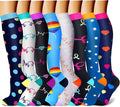 QUXIANG Compression Socks for Women & Men 15-20 mmHg, Best for Medical, Nursing, Running, Athletic, Varicose Veins, Travel by QUXIANG