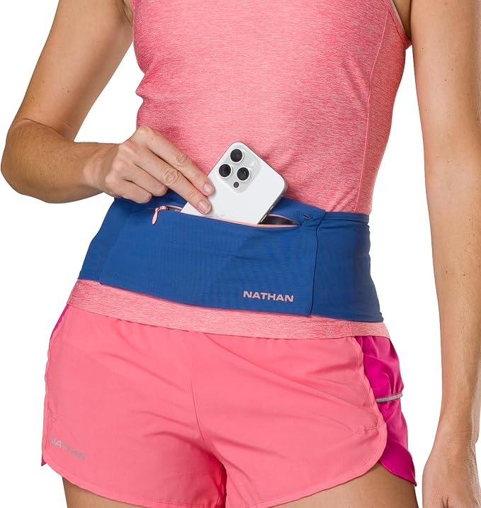 Nathan Zipster Max Running Belt, Running Belts for Women and Men, Bounce-Free Waist Pack with Extra Large Zipper Pocket, Smartphone Storage, Walking, Gym, Hiking - Image 2