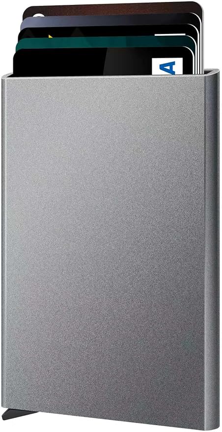 FurArt Slim Minimalist Wallet RFID Credit Card Holder for Men | slim minimalist compact rfid id window thin by FurArt