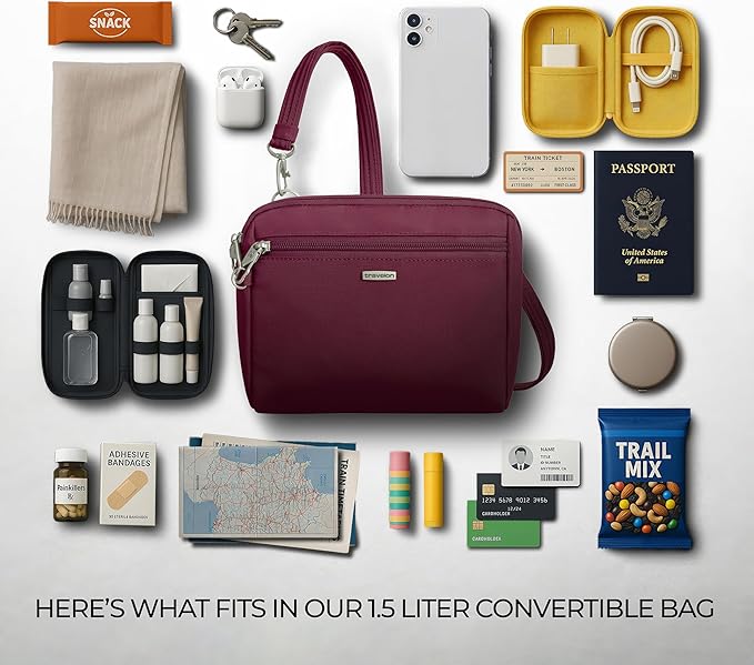 Travelon Anti-Theft Classic Convertible Crossbody & Waist Pack - Image 6