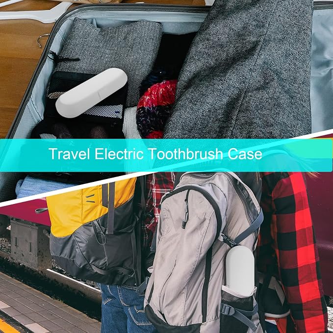 Cosmos Pack of 2 Plastic Travel Case Toothbrush Carrying Case Holder Container Compatible with Oral B Pro and also for Sonicare & Other Toothbrush - Image 7