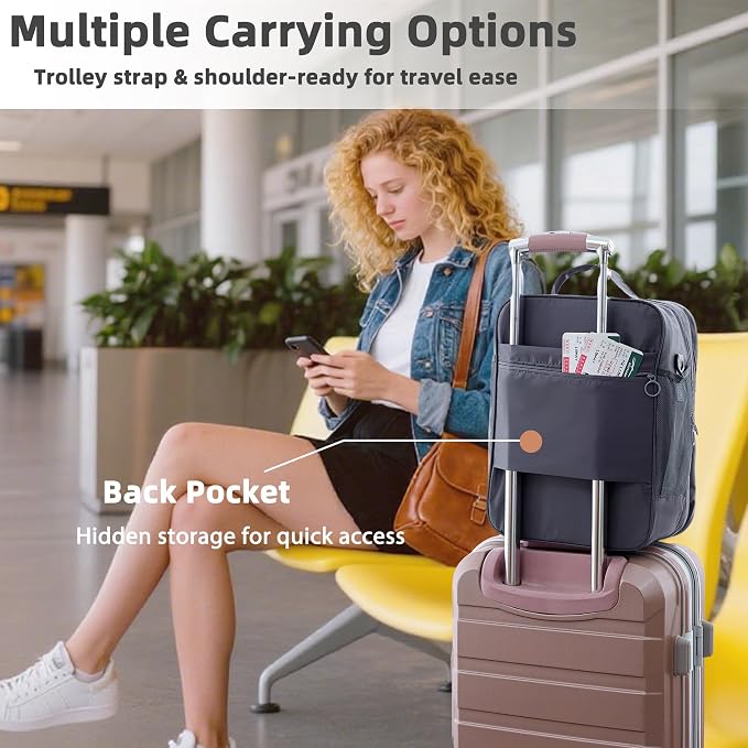 Shoe Bags for Travel Holds 4 Pair of Shoes, Shoe Storage Pouch with 2 Pack Portable Bags, Waterproof & Washable, Grey & Large - Image 6