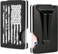 Slim Wallet for Men,RFID Blocking Minimalist Metal Wallet, Money Clip/Cash Holder, Front Pocket Aluminum Credit Card Holder, Ideal Gift for Men,American USA Flag by Unknown
