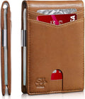 Zitahli Money Clip Wallets for Men,Slim Bifold Wallet 10-12 Cards, Mens Leather Wallet with ID Window,RFID Blocking Thin Minimalist Credit Card Holder,Gifts for Him by Zitahli