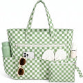 Large Beach Bags for Women, Waterproof Sandproof Beach Tote Bags Swim Pool Bags with Zipper & Wet Pocket Family by Unknown