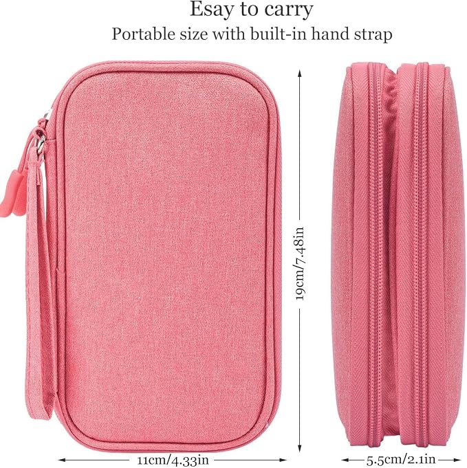 CAOODKDK Electronic Organizer Travel USB Cable Accessories Bag/Case,Waterproof for Power Bank,Charging Cords,Chargers,Mouse,Earphones Flash Drive - Image 3
