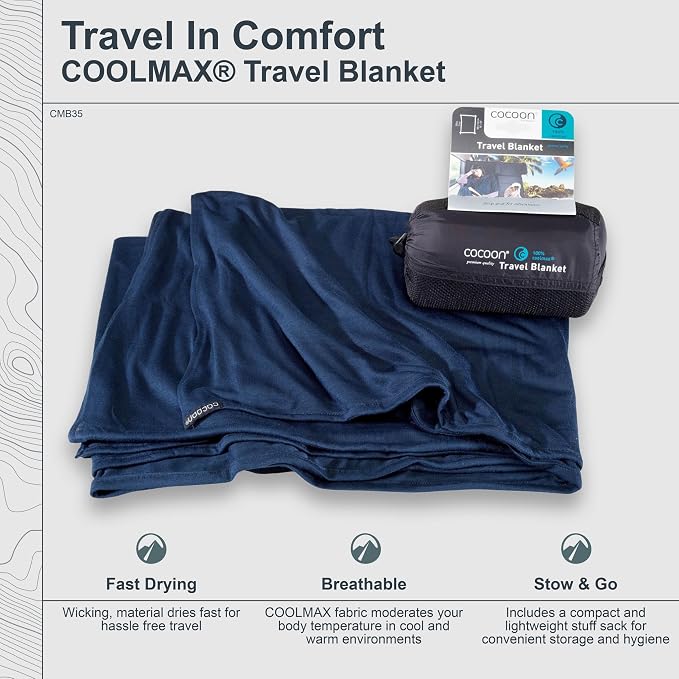 COCOON - Premium - Coolmax - Travel Blanket - Bluemax - Image 5