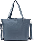 Baggallini Carryall Tote - Lightweight Nylon Zipper Top Weekender Travel Beach Bag w/Luggage Sleeve by baggallini