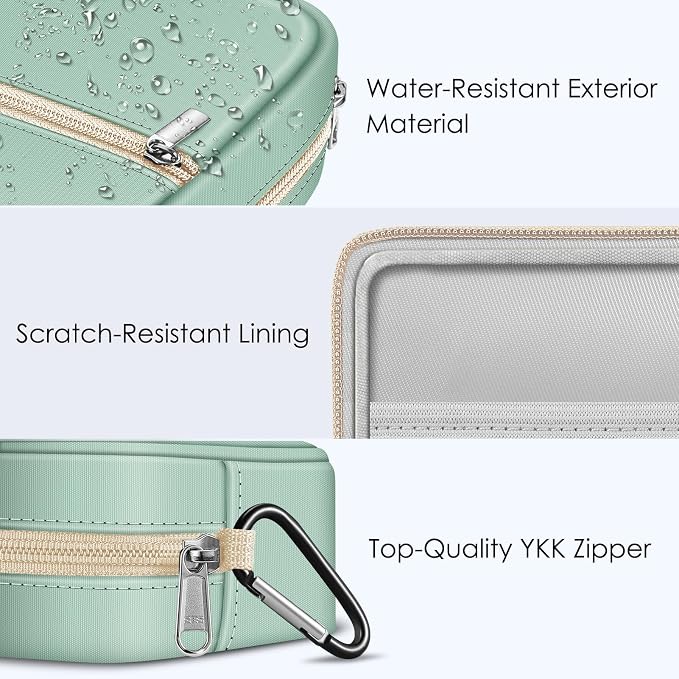 FINPAC Charger Case for MacBook, Small Electronic Organizer Pouch Bag | Portable Travel Storage for MacBook Power Adapter, Laptop Accessories, Magic Mouse, USB Drives, Gadgets, LightGreen - Image 5