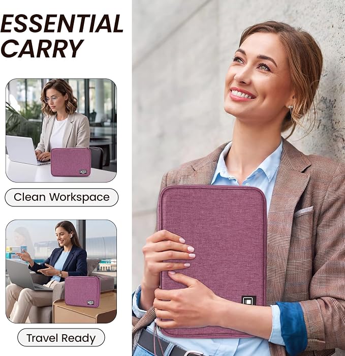 Cable Organizer Bag, Electronics Organizer Case for Tech Accessories | Store chargers, cables, power banks and adapters with elastic loops, mesh pockets and organized compartments for travel. - Image 7