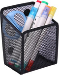 Large Magnetic Pen Holder, Magnetic Basket 4 Strong Magnet Pencil Holders Locker Accessories for Refrigerator Whiteboard Black(3.7x2.7x5 In) | Magnetic Basket Locker Accessories for Refrigerator Whiteboard Black(3.7x2.7x5 In) by Sanpaint