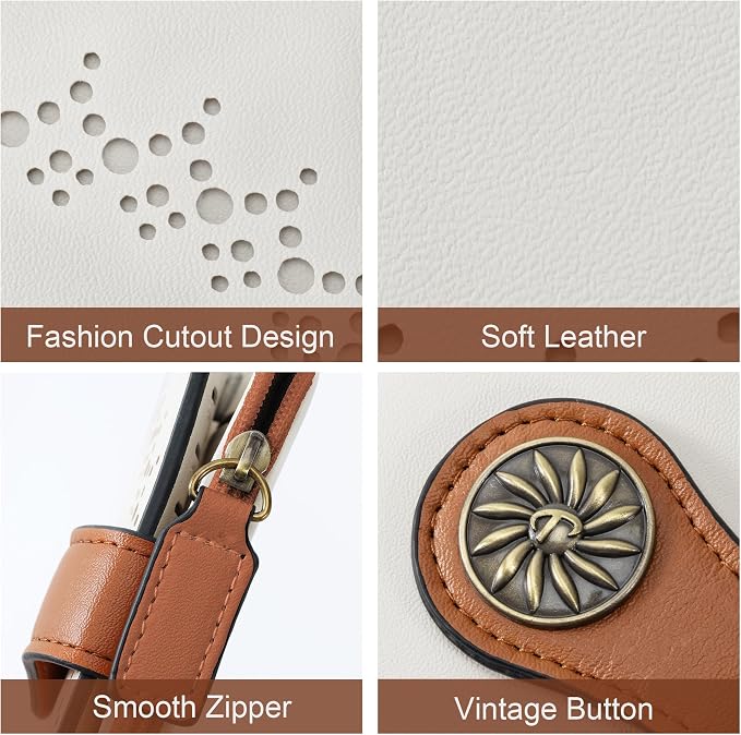Tipmile Small Wallet for Women Bifold RFID Blocking Card Holder Leather Wallets with Zipper Coin Pocket - Image 5