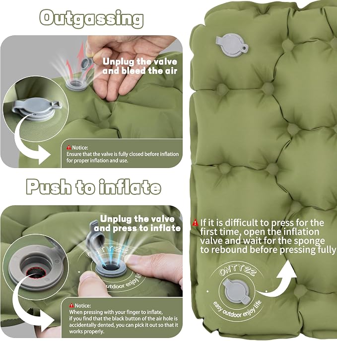 Inflatable Seat Cushion Lightweight Airplane Seat Cushion | Stadium Seat Travel Cushion for Climbing Hiking Office Airplane - Image 4