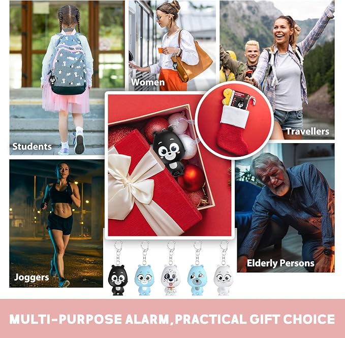 Rechargeable Personal Alarm for Women – 130dB Loud Emergency Alarm Keychain with Strobe Light, Self-Defense Safety Alarm with Low Battery Alert for Women, Kids & Seniors - Image 7