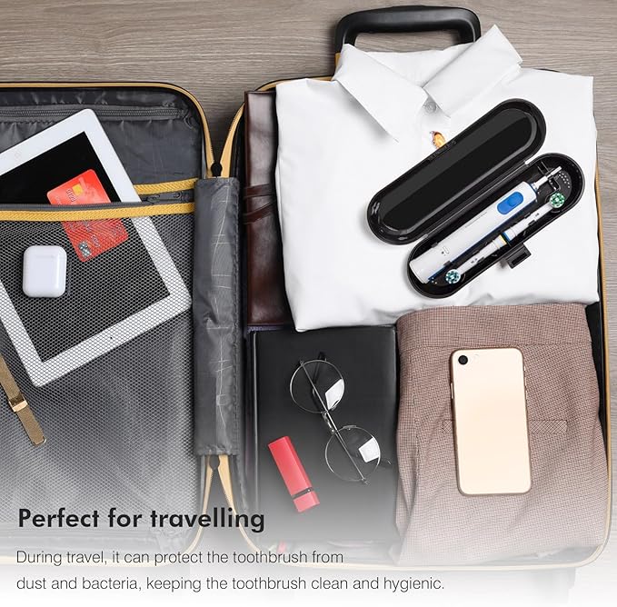 Nincha Electric Toothbrush Travel Case for Oral B & Philips Sonicare,Black - Image 7