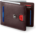 GSOIAX Slim Wallet for Men RFID Blocking Bifold Wallet Carbon Fiber Front Pocket Wallet with 11 Card Holder Minimalist Mens Wallet with Gift Box(Leather Coffee) by GSOIAX