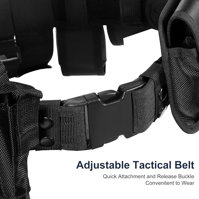 Police Security Duty Belts Correctional Officers Ultility Cop Costume Belt Law Enforcement for Women Men Hunting - Image 4
