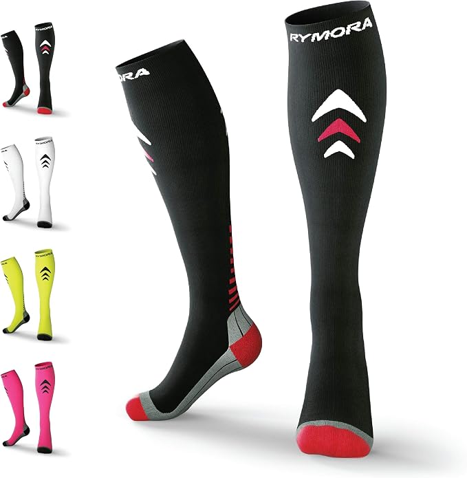 Compression Socks for Men and Women - Sports, Running, Flying, Work & More by Rymora
