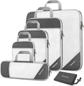 Gonex Compression Packing Cubes for Travel, Mesh Bags Luggage Organizers | Set of 4/5/6/7/10 for Essentials, Extensible, Fits 20"Carry-on Suitcases, See-through Mesh, Double Zipper Compression by Gonex