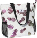 ESVAN Original Floral Water Resistant Large Tote Bag Shoulder Bag for Gym Beach Travel Daily Bags Upgraded by ESVAN