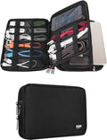 BUBM Double Layer Electronic Accessories Organizer, Travel Gadget Bag for Cables, USB Flash Drive, Plug and More, Perfect Size Fits for iPad Mini (Medium, Black) | Travel Gadget Bag for Cables, USB Flash Drive, Plug and More, Perfect Size Fits for iPad... by BUBM