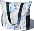 ESVAN Original Floral Water Resistant Large Tote Bag Shoulder Bag for Gym Beach Travel Daily Bags Upgraded by ESVAN