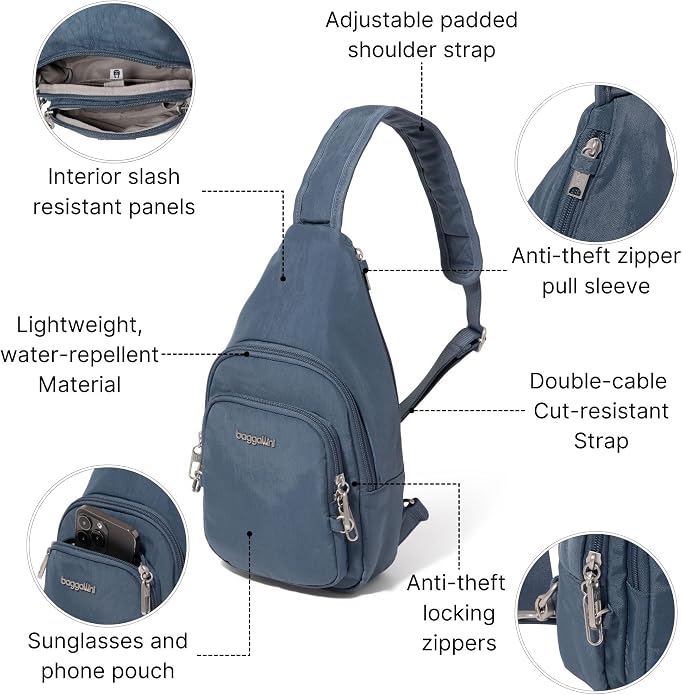 Baggallini Securtex Anti-Theft Daytripper Sling - Image 4