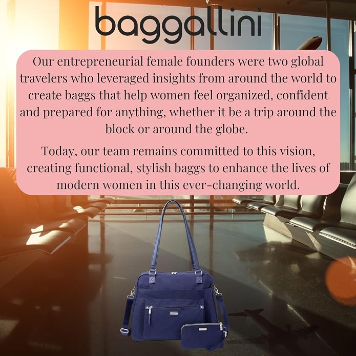 Baggallini Overnight Expandable Laptop Tote with RFID Phone Wristlet - Image 8