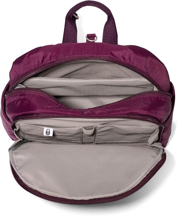 Securtex Anti-Theft Getaway Backpack - 9.4"x13"x5" Travel Safe Bag w/Locking Zippers, Slash-Resistant, RFID - Image 8