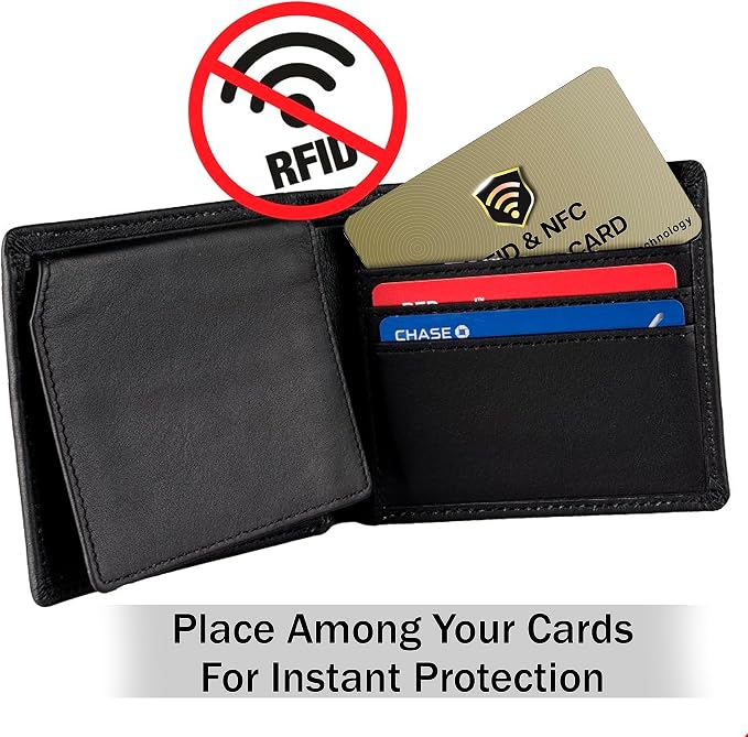 SaiTech IT 3 Pack RFID Blocking Card for Credit Debit ID Card, Golden | Slim Anti-Theft Contactless NFC RFID Blocker Protector, Easily Fit into Wallet and Purse, for Men & Women - Image 4