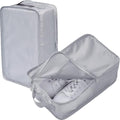 tianzong Travel Shoe Bag with Handle Holds 2 Pairs of Shoes, Shoe Packing Cubes for Travel (Grey, 2 Pack) by tianzong