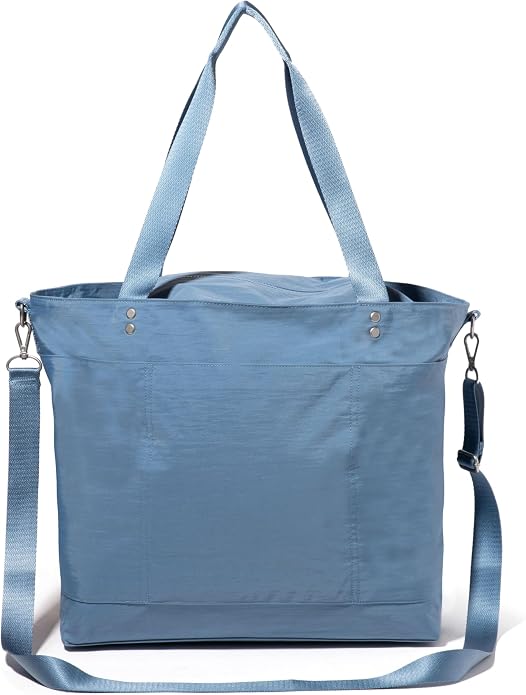 Baggallini Carryall Tote - Lightweight Nylon Zipper Top Weekender Travel Beach Bag w/Luggage Sleeve - Image 10