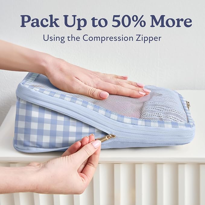 Vandel Space-Saving Compression Packing Cubes for Women 6-Pack Compressible | TSA-Approved Carry On Suit Case Organizer, Durable Luggage Packing Cubes for Travel Compression, Organizer Bags for Luggage - Image 2