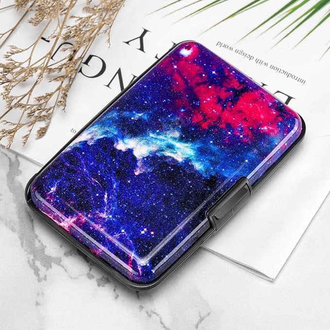RFID Blocking Credit Card Protector Aluminum ID Case Hard Shell Business Card Holders Metal Wallet for Men or Women (Starry Sky) | RFID Blocking Credit Card Protector Aluminum ID Case Hard Shell Business Card Holders Metal Wallet for Men or Women - Image 7