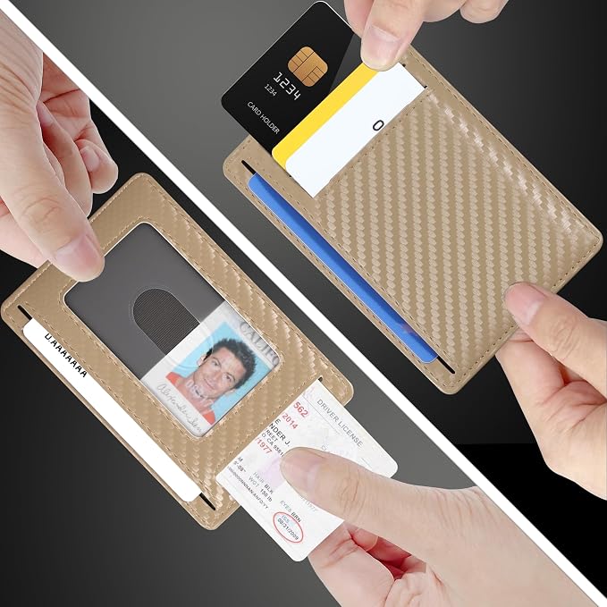 Travelambo Slim Minimalist Wallet for Men, RFID Blocking Credit Card Holder, Front Pocket ID Card Case, Gifts for Men, Husband, Boyfriend, Teenage - Image 9