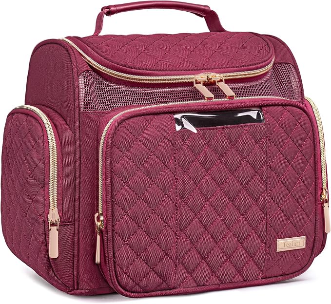 Tealari Large Toiletry Bag for Women Men,Bathroom Bag,Water Resistant Shower Bag,Makeup Bag,Portable Shower Caddy for College Dorm,Hanging Travel Toiletry Bag with Transparent Waterproof Phone Pocket by Tealari
