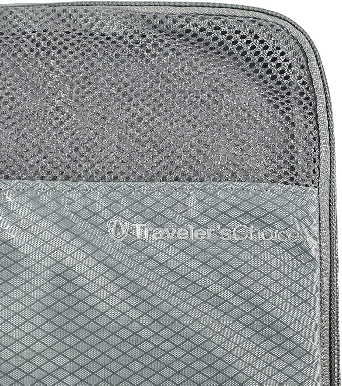 Traveler's Choice Cloverland Packing Cubes 5 Piece Set, Grey - Image 5