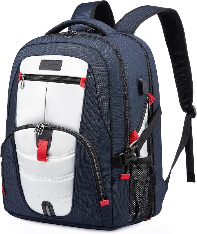 LOVEVOOK Large Laptop Backpack for Men,17.3Inch Heavy Duty Travel Backpack | TSA-Friendly with Anti-Theft,Carry On Flight Approved,College Work Bookbag,Water Resistant Business Backpack for Men Women by LOVEVOOK
