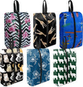 BeeGreen Shoe Bags 6 Pack Animal Design for Travel with Handle as Packing Organizers for Suitcase and Luggage | Portable Nylon Storage Accessories for Vacations, Essential Gifts for Women and Men​ by BeeGreen